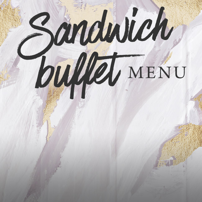 Sandwich buffet menu at The Victoria
