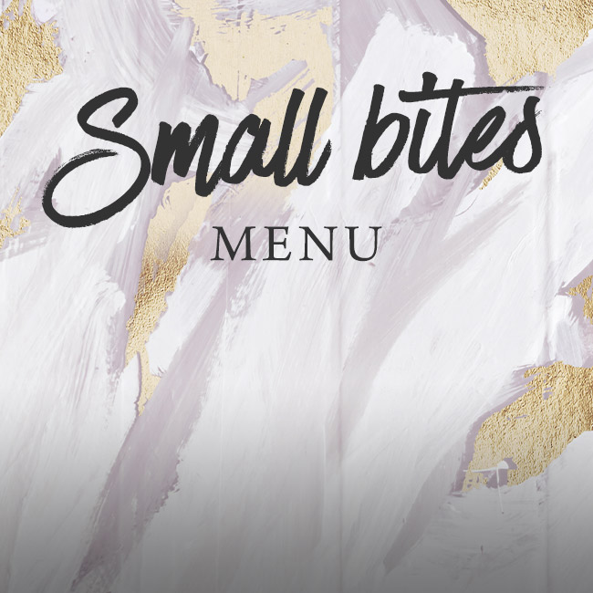 Small Bites menu at The Victoria 